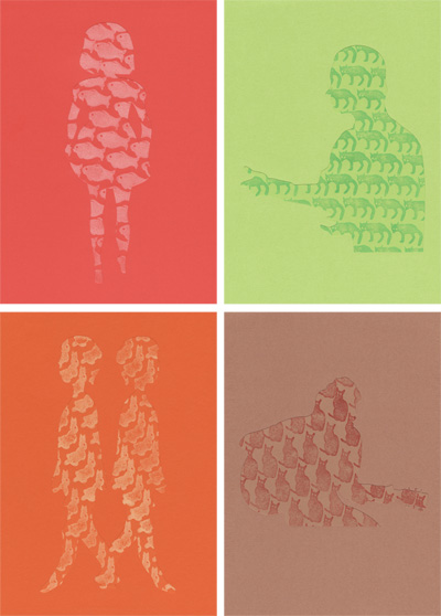 click to view larger version Printed Silhouettes